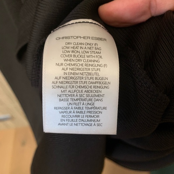 Christopher Esber black dress Size 6 - Picture 8 of 8